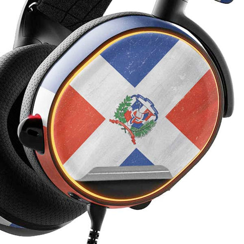 Dominican Republic Flag Distressed SteelSeries Arctis 5 Skin